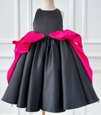 Image 2 of Black and Hot Pink Princess Dress