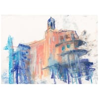 Image 1 of The Old Victoria With Scaffolding - Soft Pastels on Paper 
