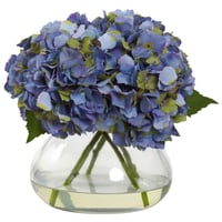 Blue Silk Hydrangeas