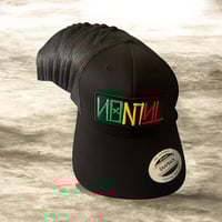 Nomyl rectangle patch Rasta barrio trucker hat