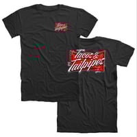 "Tacos & Tailpipes"  - Men's Soft Style Black Tee