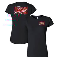 "Tacos & Tailpipes"  - Women's Soft Style Black Tee