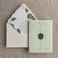 Image 7 of Blank Colored translucent vellum wraps for 5x7 cards - Pack of 10 -