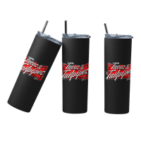 "Tacos & Tailpipes"  - 20 oz Straight Skinny Tumbler – Insulated Stainless Steel