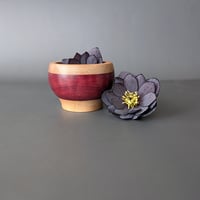 Image 1 of Altar Bowl - Myrtle and Purpleheart 2.365" x 1.75"