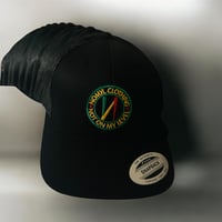 NOMYL Rasta circle patched Trucker hat 