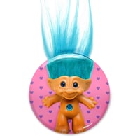 Image 1 of Blue Treasure Troll Photo Button/ Magnet