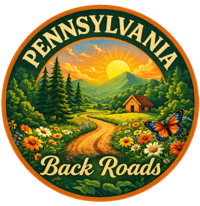 PA BackRoads Sticker. Summer 