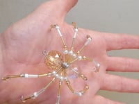 Image 3 of Beaded Wire Spider Ornament