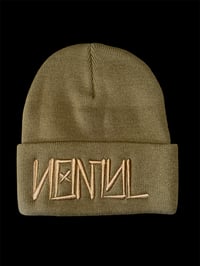 Image 1 of Light Brown Nomyl Beanie front and back hits