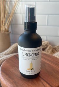 Limoncello Room Spray – 4 oz Matte Black Glass Bottle – Lemon, Cake & Tonka Bean