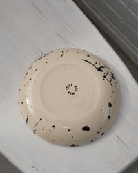 Image 3 of Spiral Plate in Ink Splatter 7 1/2″