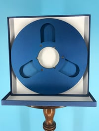 Image 3 of Burlington Recording 1/4" x 10.5" BASF BLUE Extra Heavy Duty NAB Metal Reel in Blue Box NEW