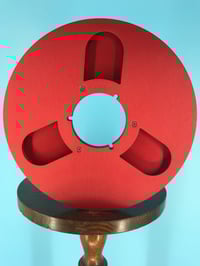 Image 1 of Burlington Recording 1/4" x 10.5" BASF RED Extra Heavy Duty NAB Metal Reel in Red Box NEW