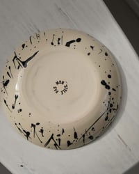 Image 4 of Spiral Plate in Ink Splatter 8″