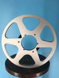 Image 1 of Burlington Recording 1/4" x 10.5" SCOTCH/ 3M SILVER Vintage NAB Metal Reel In Silver Box