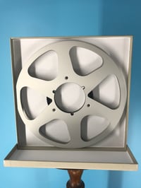 Image 2 of Burlington Recording 1/4" x 10.5" SCOTCH/ 3M SILVER Vintage NAB Metal Reel In Silver Box