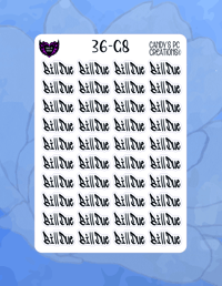 Image 9 of Bill Due G Font G-G24