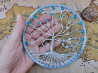 Image 2 of Blue Tree of Life Suncatcher 