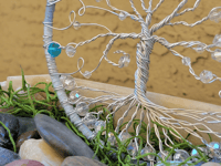Image 3 of Blue Tree of Life Suncatcher 