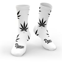 Dunzo White/Black Tube Socks
