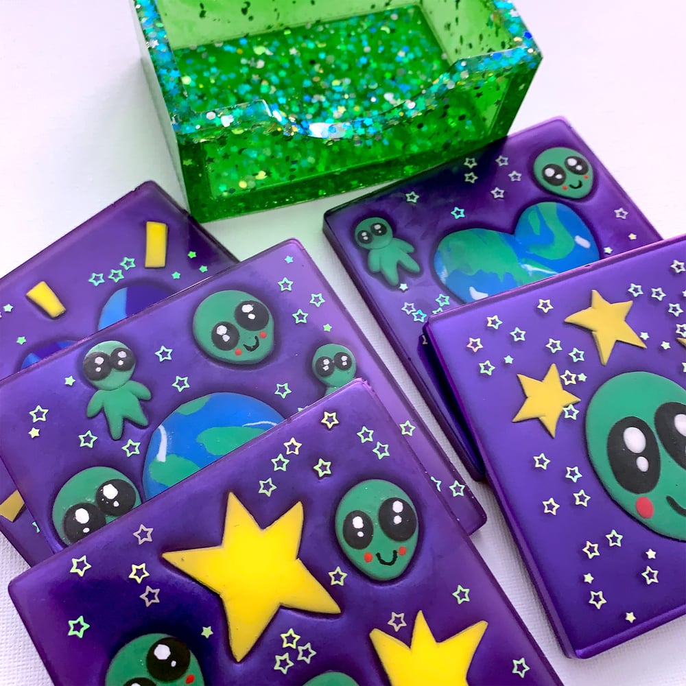 Image of Alien World Coasters (Set of 5)