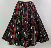Image 2 of Red and White Squares Full Skirt