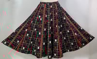 Image 3 of Red and White Squares Full Skirt
