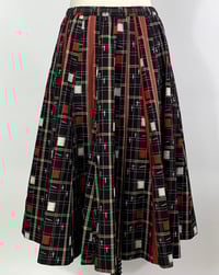 Image 4 of Red and White Squares Full Skirt