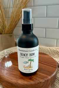 Beach Bum Room Spray – 4 oz Matte Black Glass Bottle – Pineapple, Mango & Coconut Milk