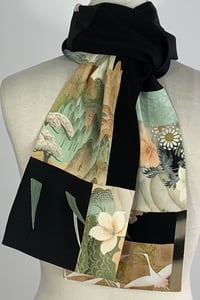 Image 3 of Sage and Black Mountains Scarf