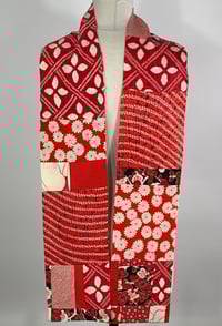 Image 1 of Red and White Run Scarf