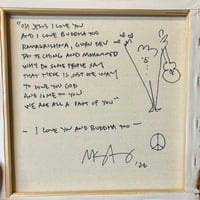 Image 2 of I Love You And Buddha Too Painting w/Lyrics