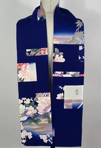 Image 2 of Blue Edge Scarf