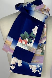 Image 3 of Blue Edge Scarf