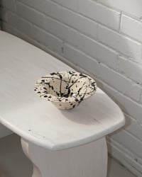 Image 1 of Flat Rimmed Bowl in Ink Splatter