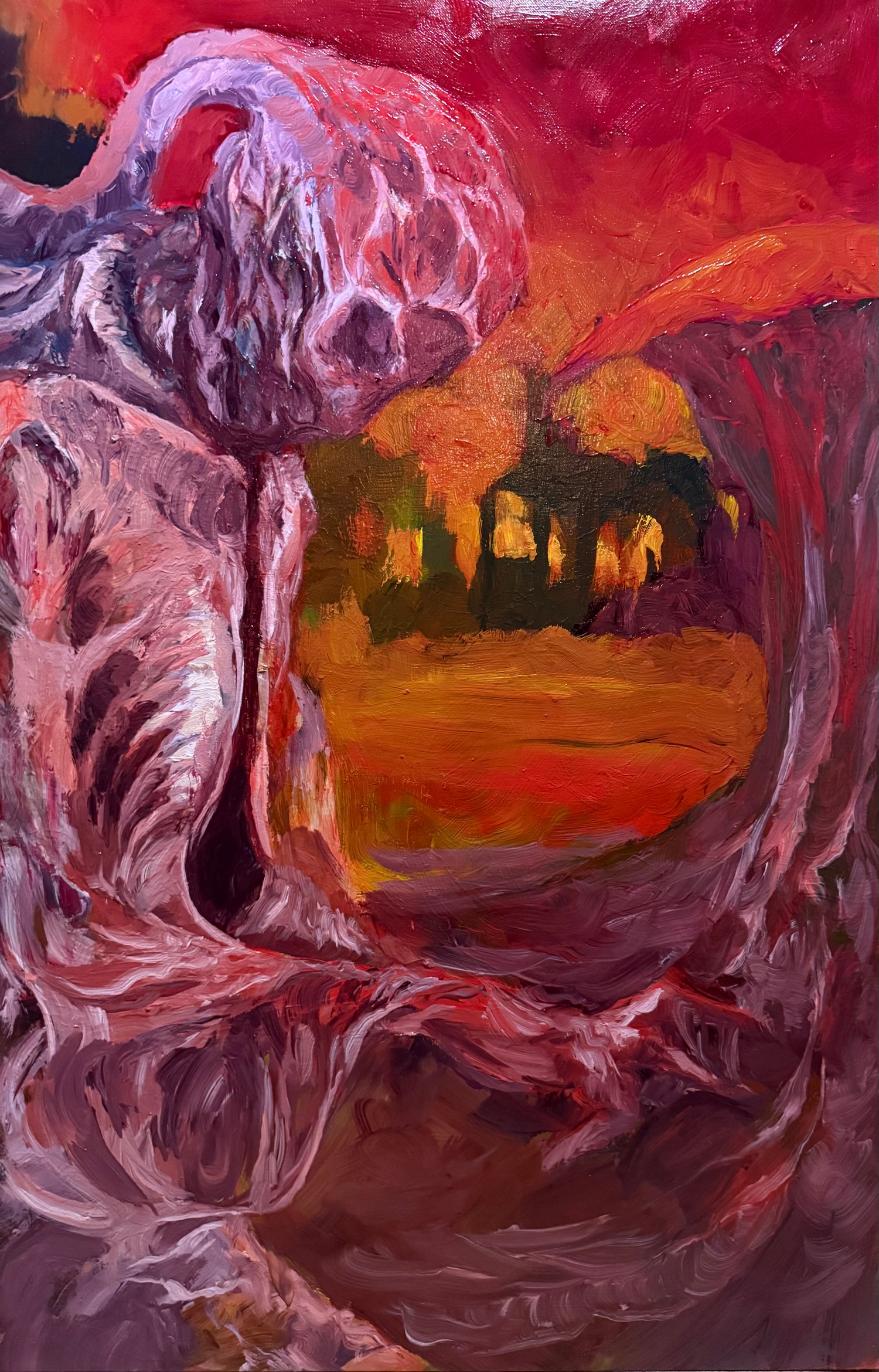 Painting - a human bleeding blindspot