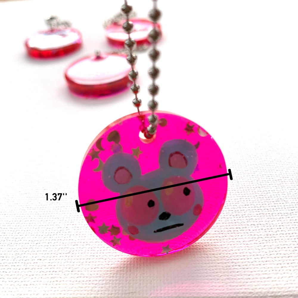 Image of Hand-Painted Bear Keychain