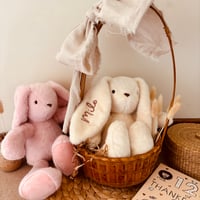 hand embroidered bunnies 