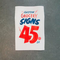 Image 1 of Custom Grocery Sign Batch 2