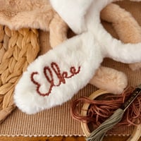 hand embroidered bunny ears