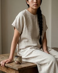 Image 1 of "ALMA" Shirt - 100% Rustic Linen