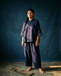 Image 3 of "MOMOKO" Trousers_  Navy