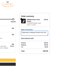 Image 11 of EMINEM Exclusive Johnie's Diner Posters