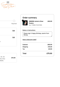 Image 13 of EMINEM Exclusive Johnie's Diner Posters