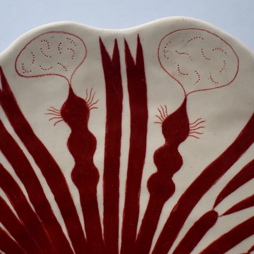 Image of Dark Red Abstract Plant