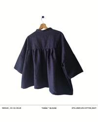 Image 5 of "HANA" Blouse - Navy