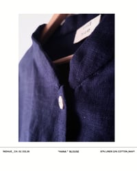 Image 4 of "HANA" Blouse - Navy