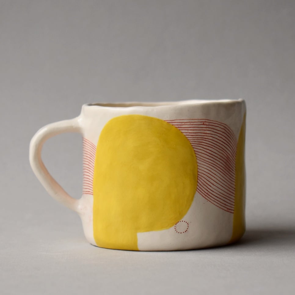 Image of Yellow Abstract Mug