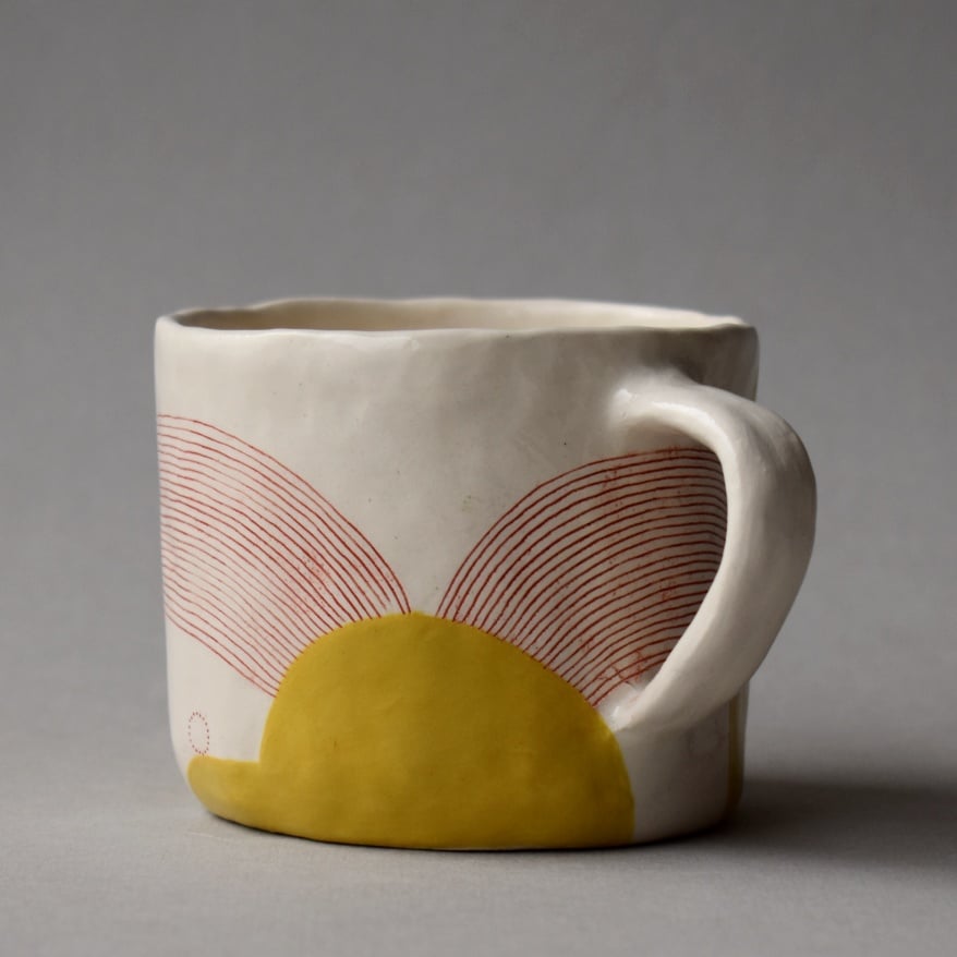 Image of Yellow Abstract Mug